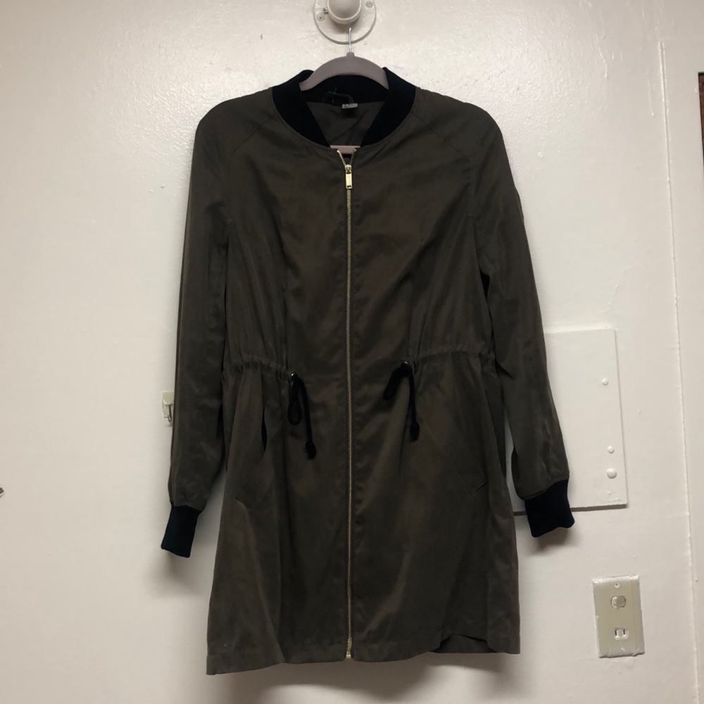 Green suede H&M jacket
